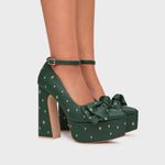 Load image into Gallery viewer, LUCKY SPARKLES PLATAFORMA VERDE
