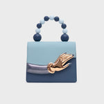 Load image into Gallery viewer, LUCKY HAND BEADED LUNCH BAG AZUL
