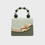 Load image into Gallery viewer, LUCKY HAND BEADED LUNCH BAG VERDE
