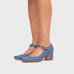 Cargue la imagen en el visor de la galería, LUCKY HORSESHOE MIDI AZUL
