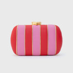 Load image into Gallery viewer, CLUTCH LUDOVICA PILLBOX ROJO &amp; ROSA
