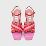 Load image into Gallery viewer, LUDOVICA PLATFORM RED PINK
