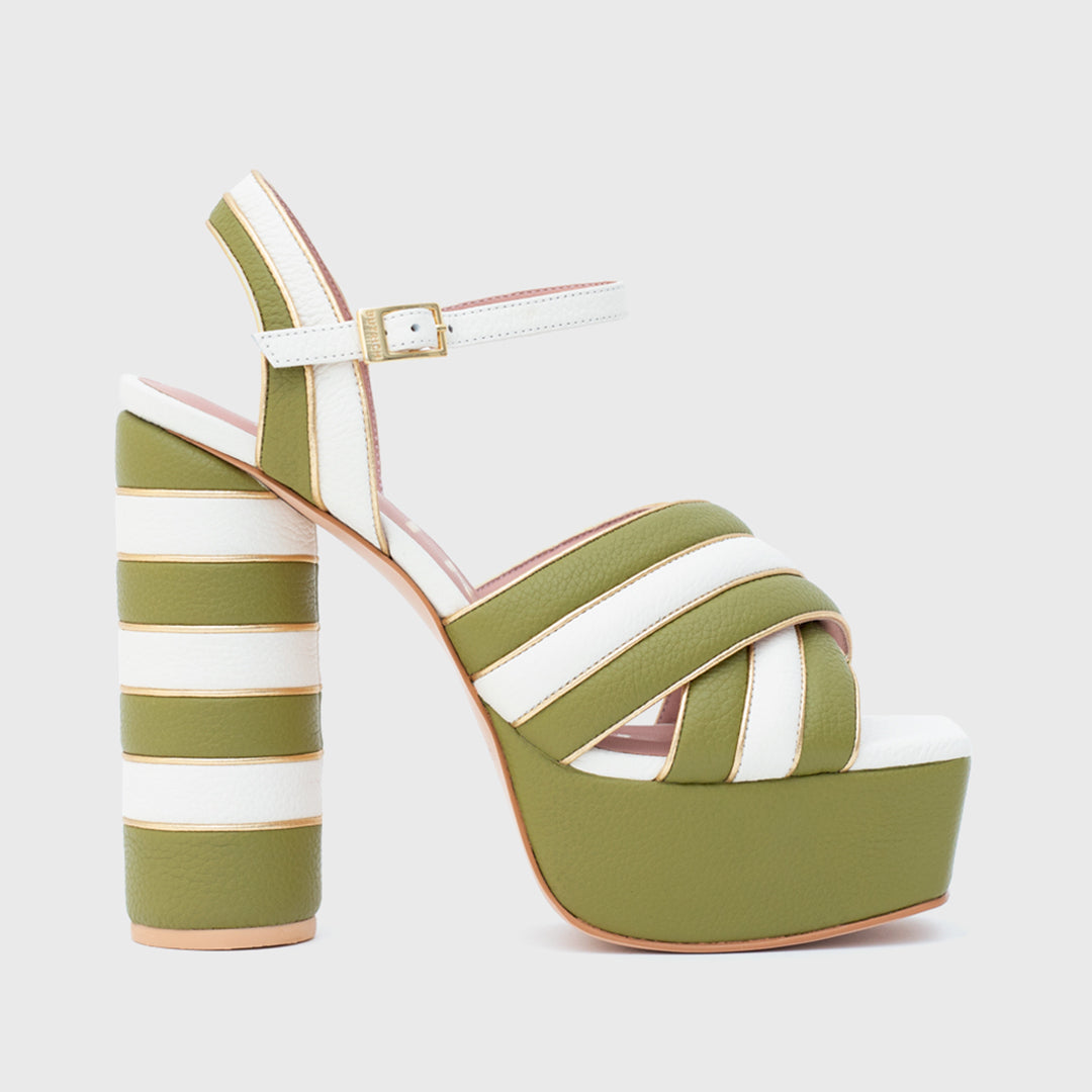 LUDOVICA GREEN BONE PLATFORM