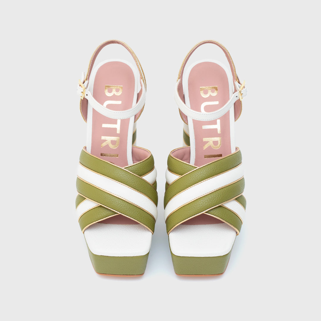 LUDOVICA GREEN BONE PLATFORM