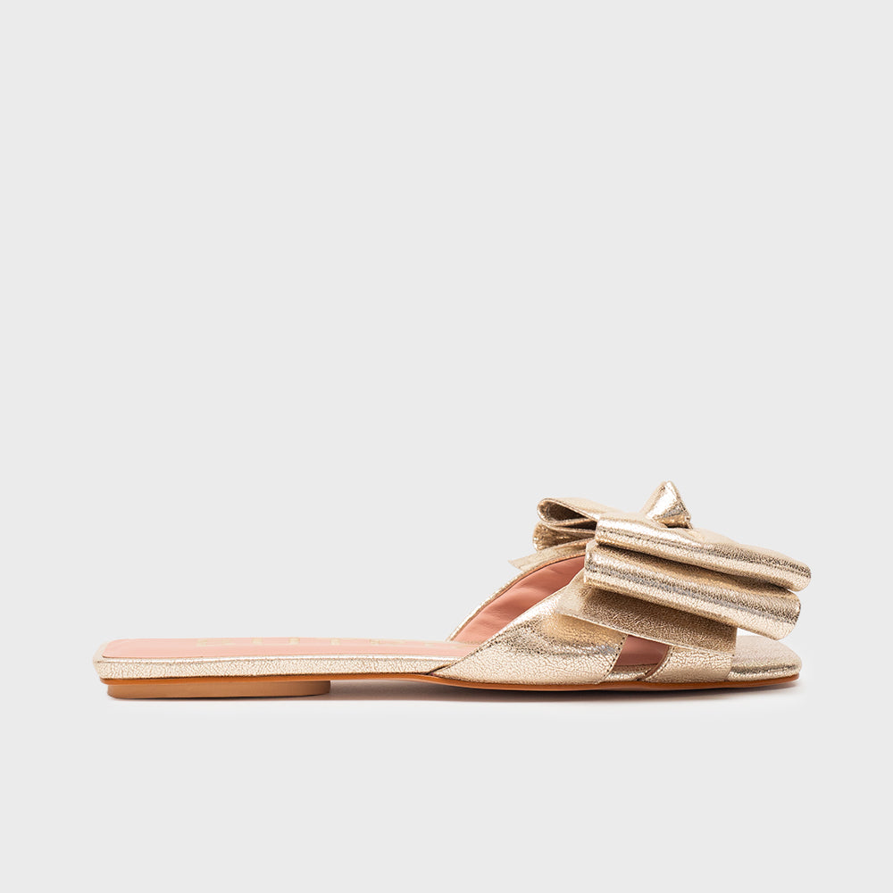 MALENA FLAT PLATINO ORO