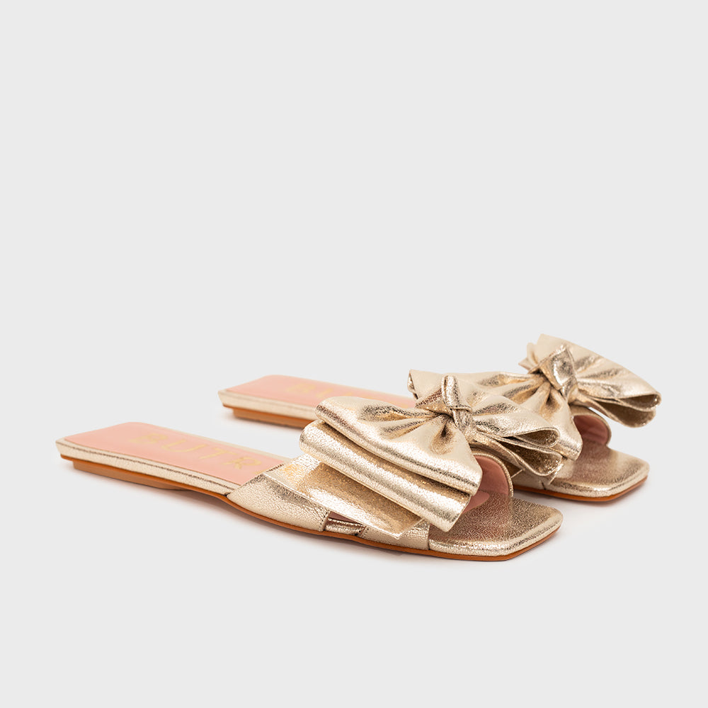 MALENA FLAT PLATINO ORO