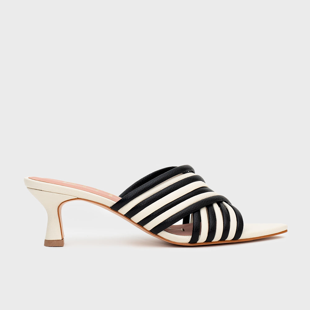 MARGARET MIDI STILETTO BLACK BONE