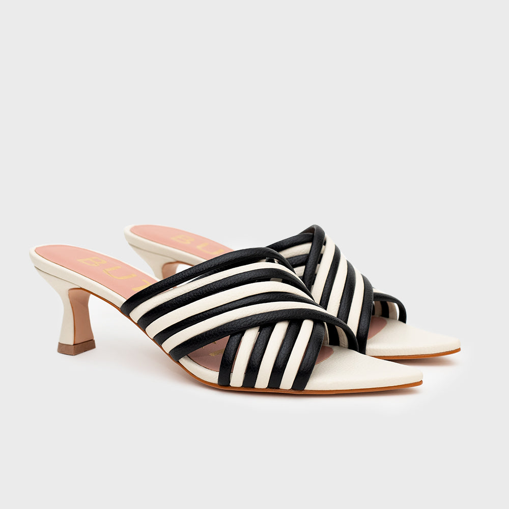 MARGARET MIDI STILETTO BLACK BONE