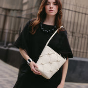 Marie Mini Bows Bucket Bag Ivory