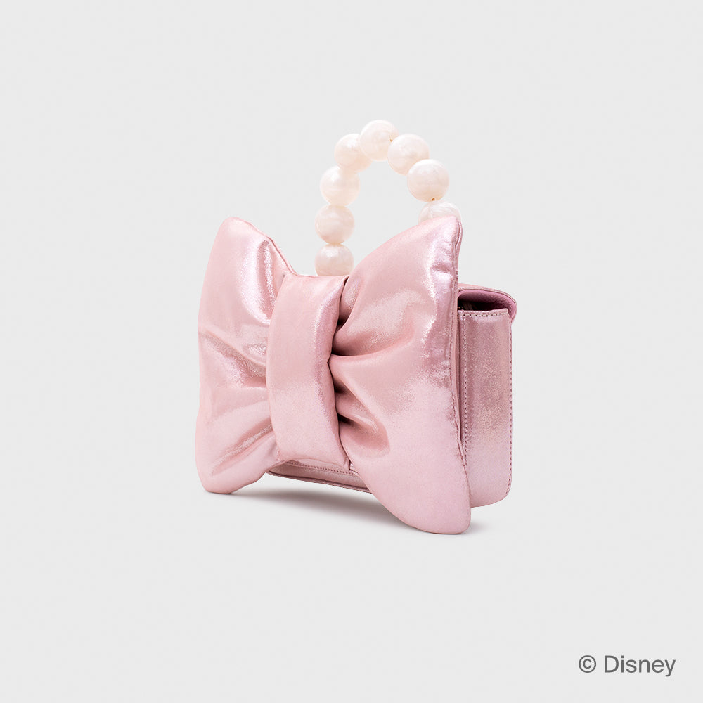 MARIE BOW BAG ROSA GLITTER