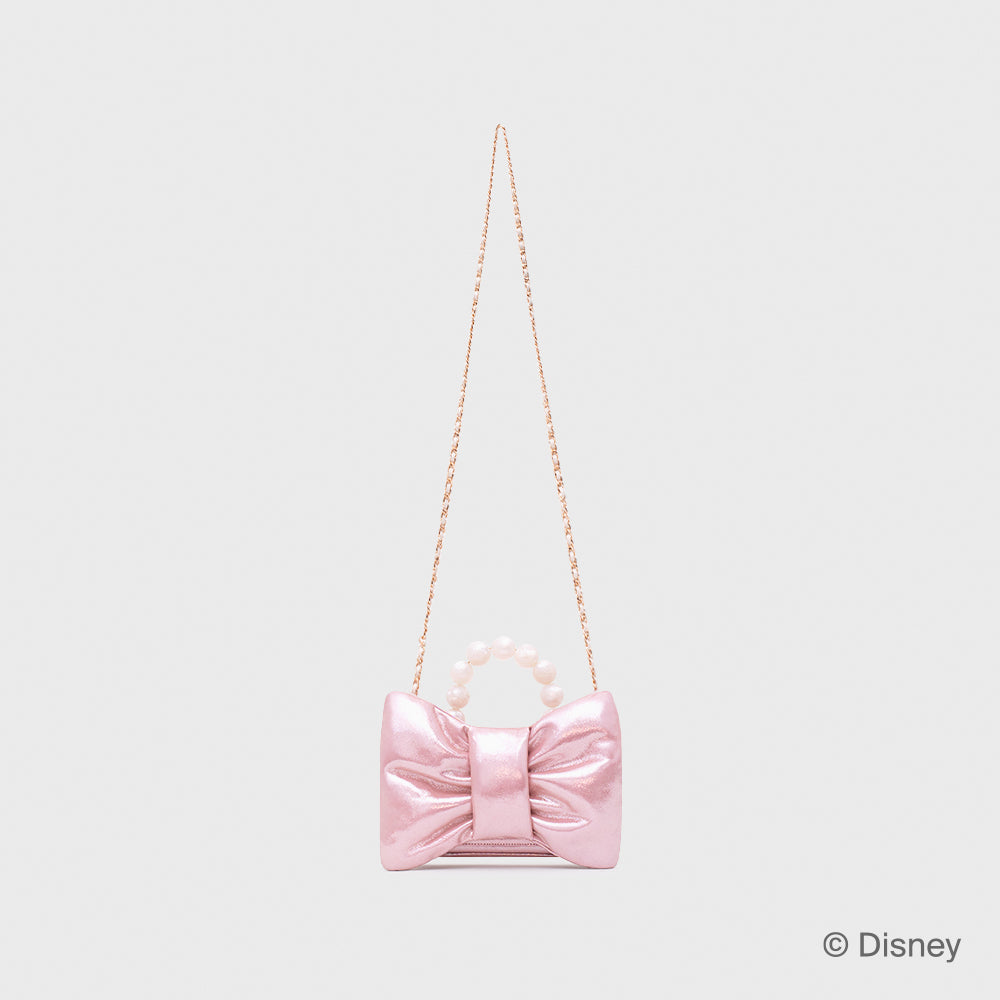 MARIE BOW BAG ROSA GLITTER