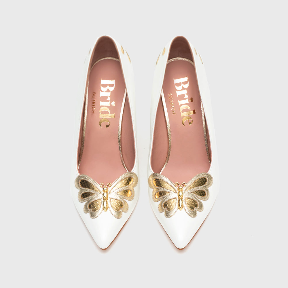 MARTINA PUMP BRIDE HUESO