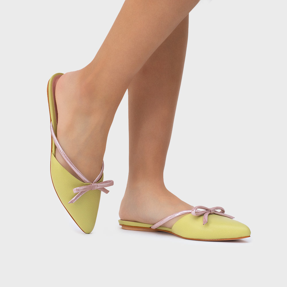 MATHILDE FLAT LEMON GREEN