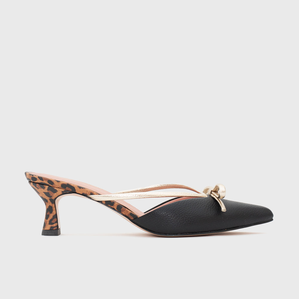 MATHILDE MULE MIDI BLACK