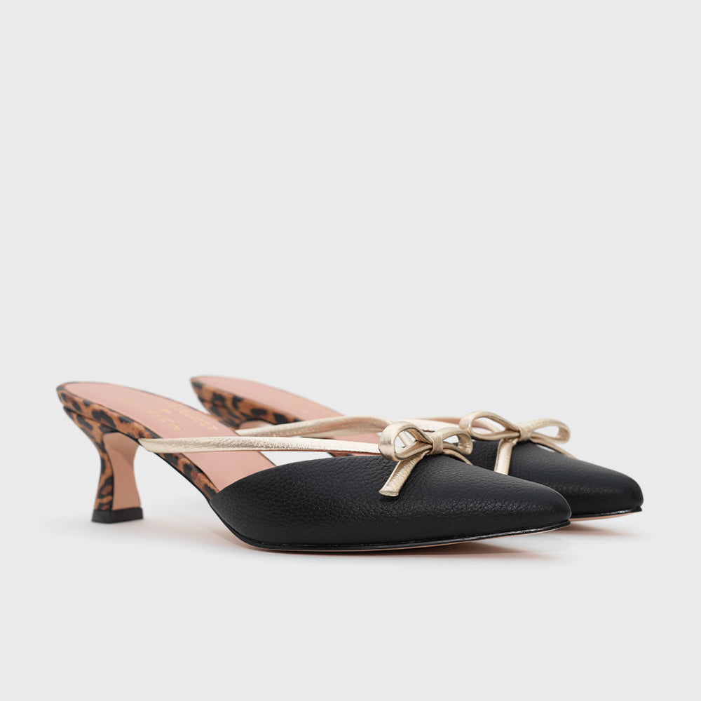 MATHILDE MULE MIDI BLACK