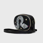 ANACONDA MAXI OVAL BAG BLACK