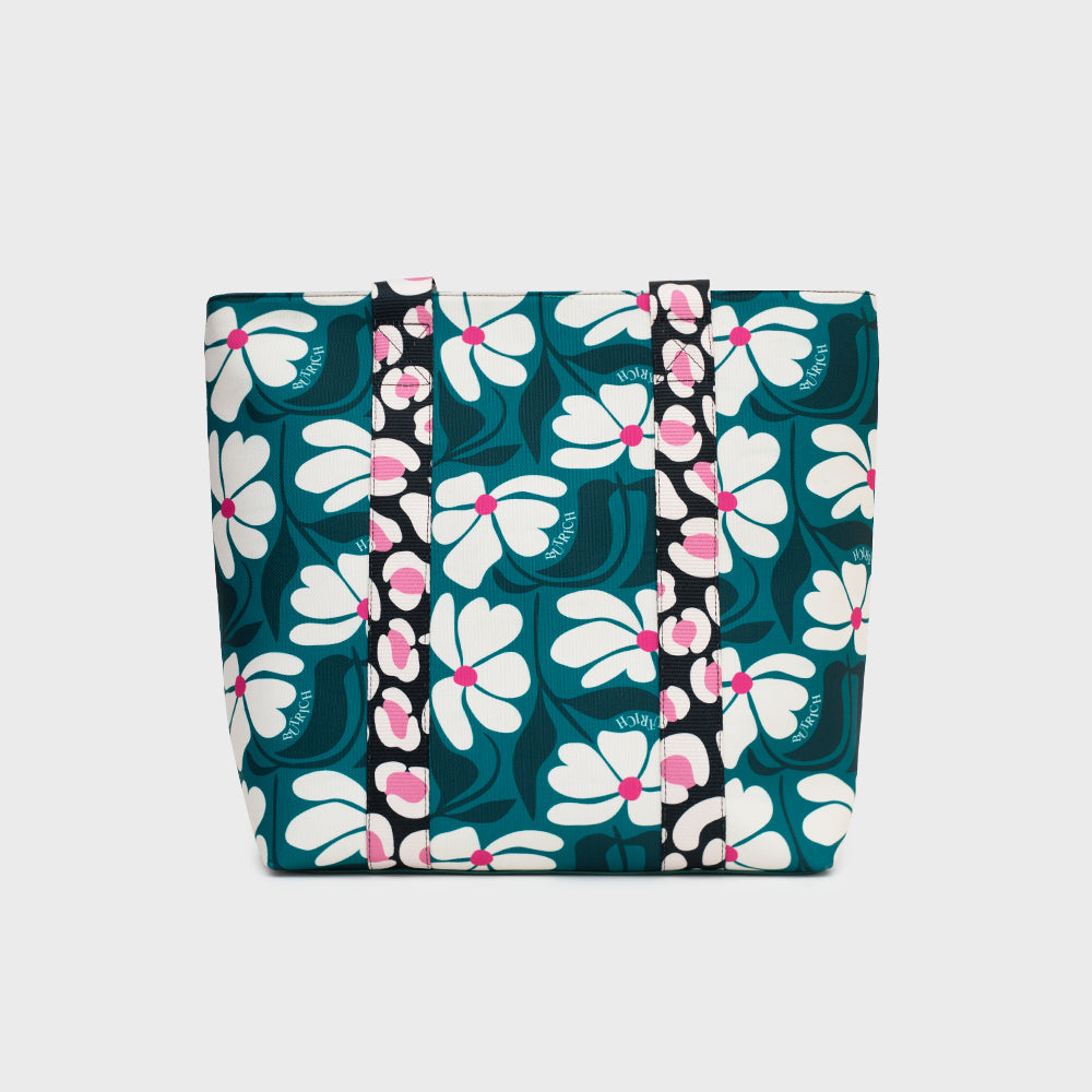MEDIUM BAG GREEN CAMELLIA
