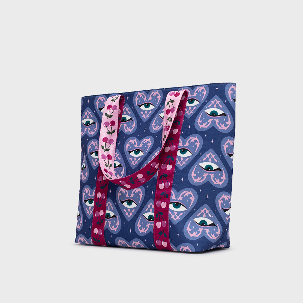 MEDIUM BAG LUCKY EYE AZUL