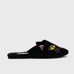 Load image into Gallery viewer, MIDNIGHT CAT SLIPPER BLACK
