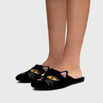 Load image into Gallery viewer, MIDNIGHT CAT SLIPPER BLACK
