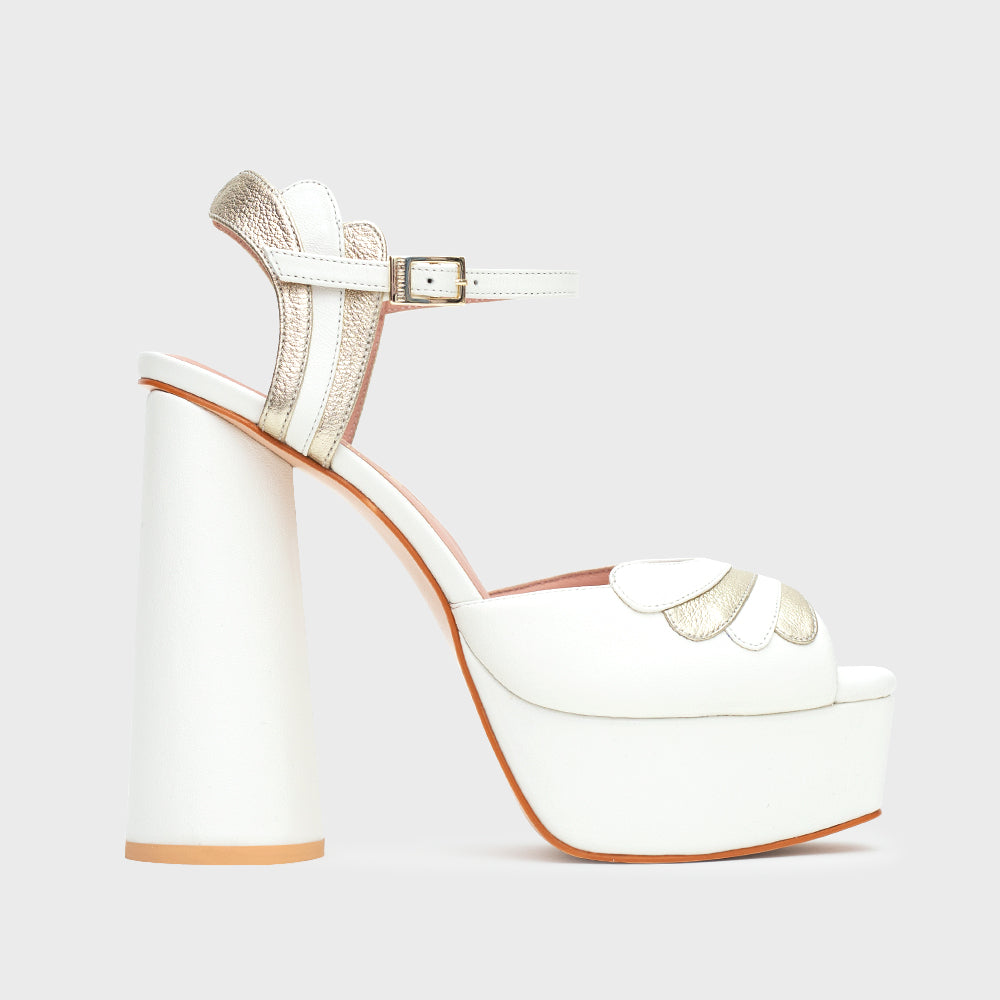 MILENA PLATAFORMA BRIDE HUESO