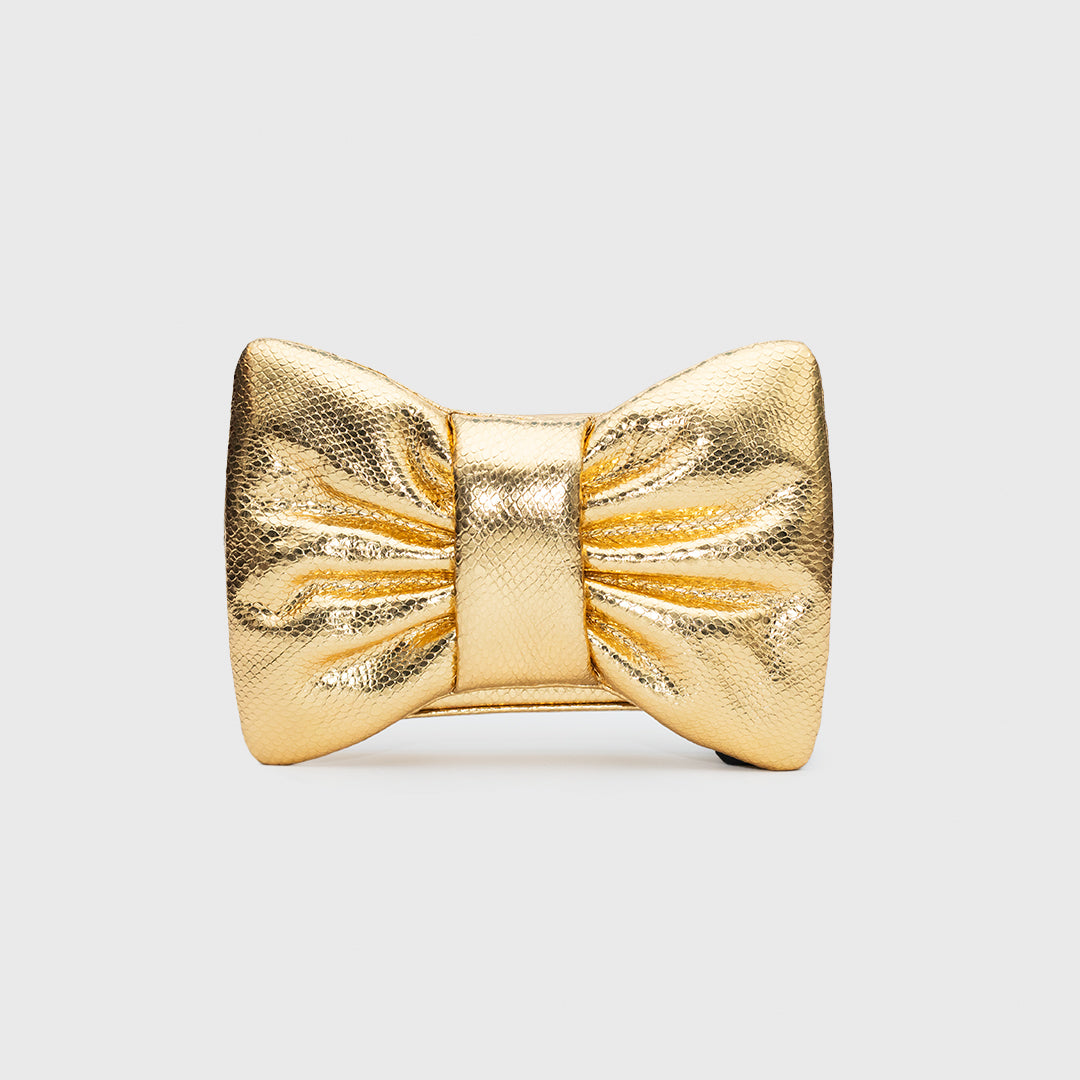 GOLDEN MINI BOW BAG