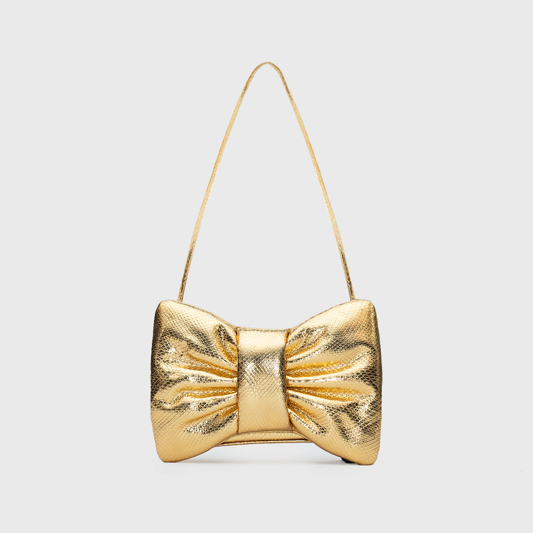 MINI BOW BAG DORADO