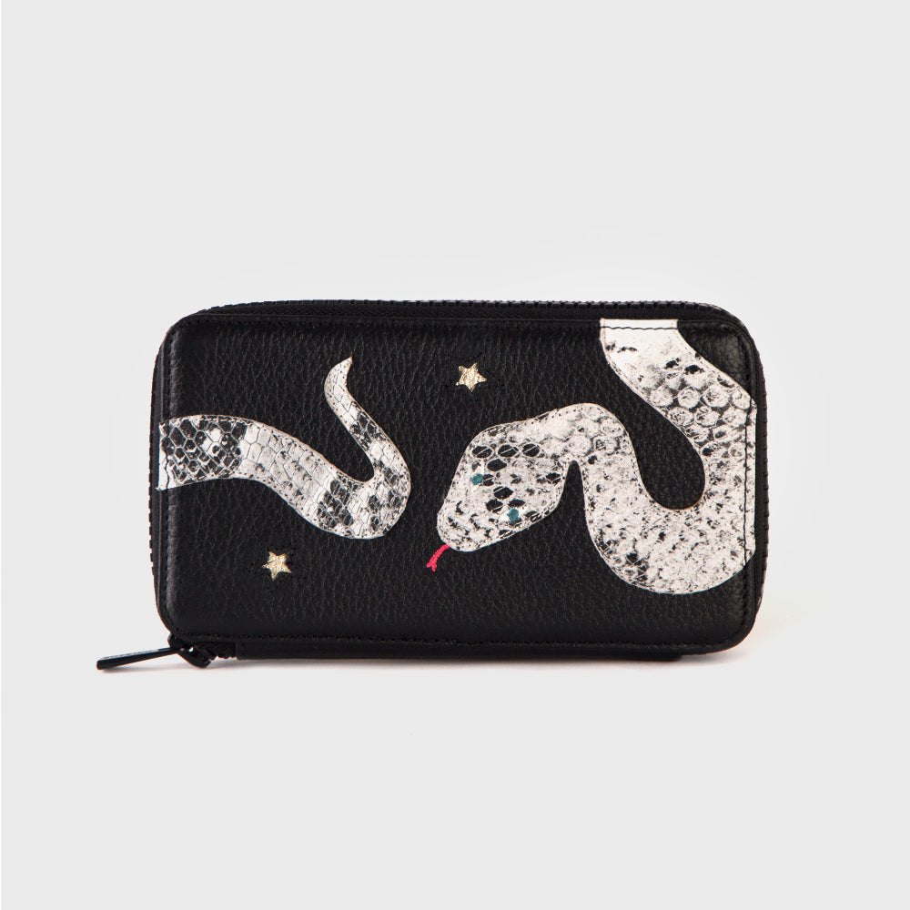 MINI POUCH ANACONDA NEGRO