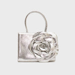 Load image into Gallery viewer, MINI RECTANGULAR FERNANDA BAG SILVER
