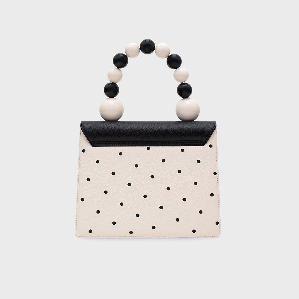 MONA BEADED LUNCH BAG NEGRO