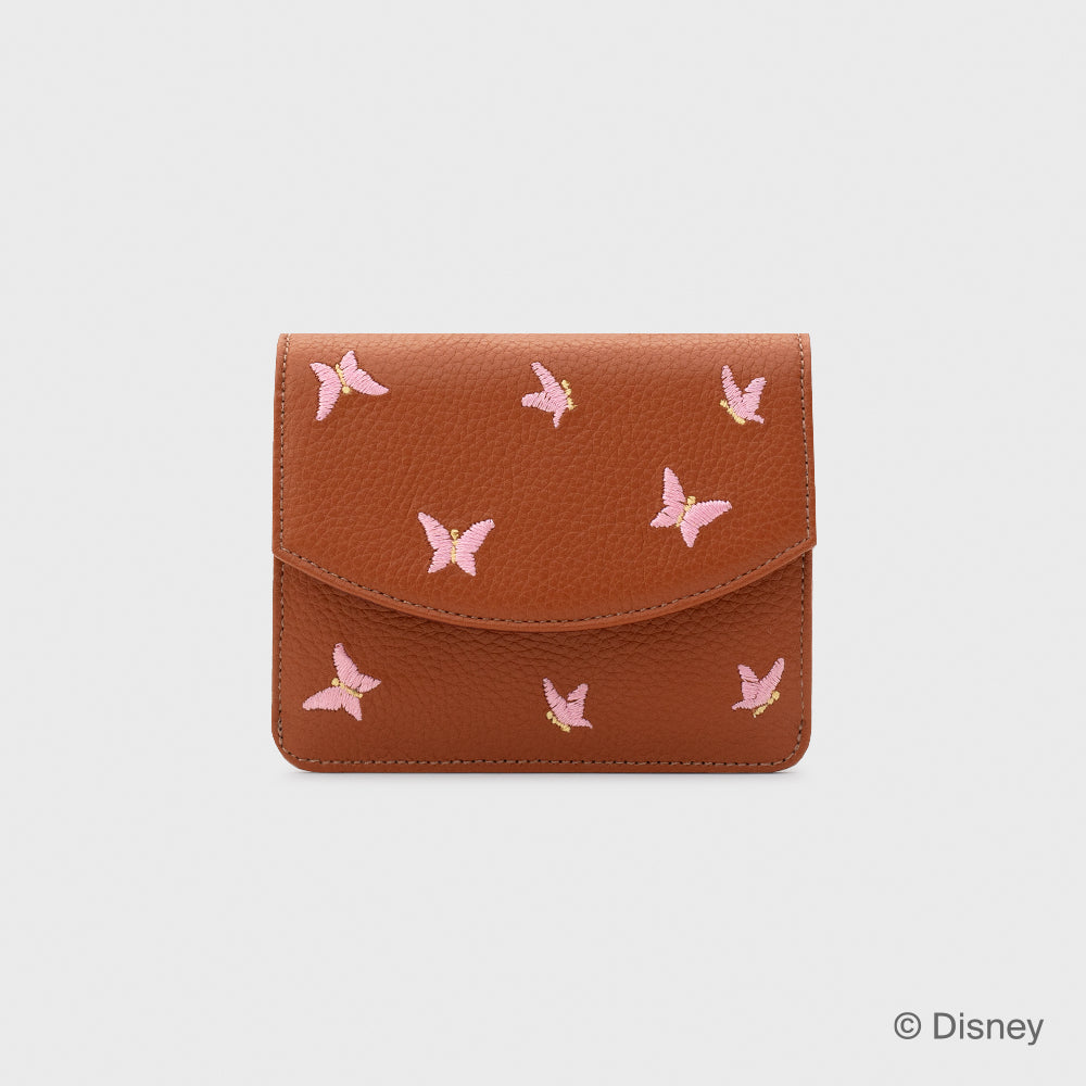 WILDWOOD HEART BUTTERFLIES BROWN WALLET