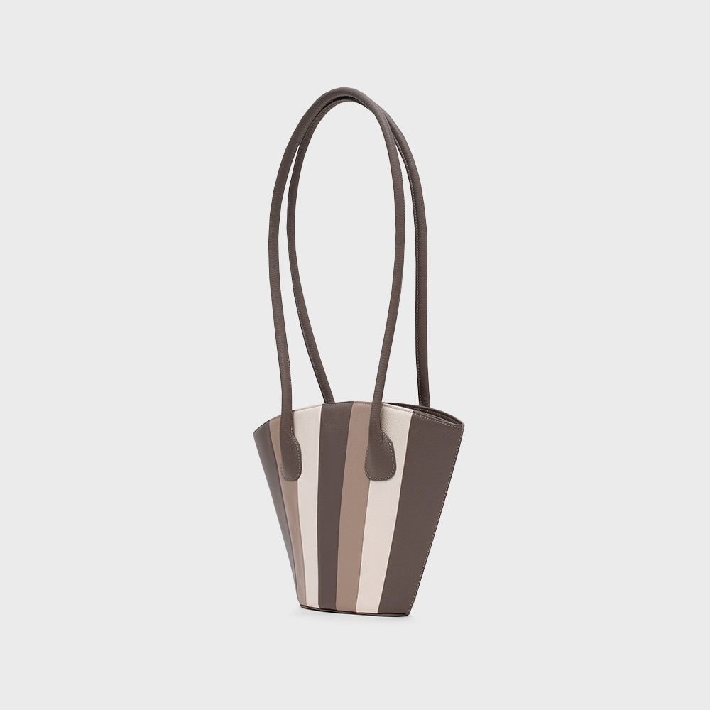 NABILA TRAPEZE BAG GRIS