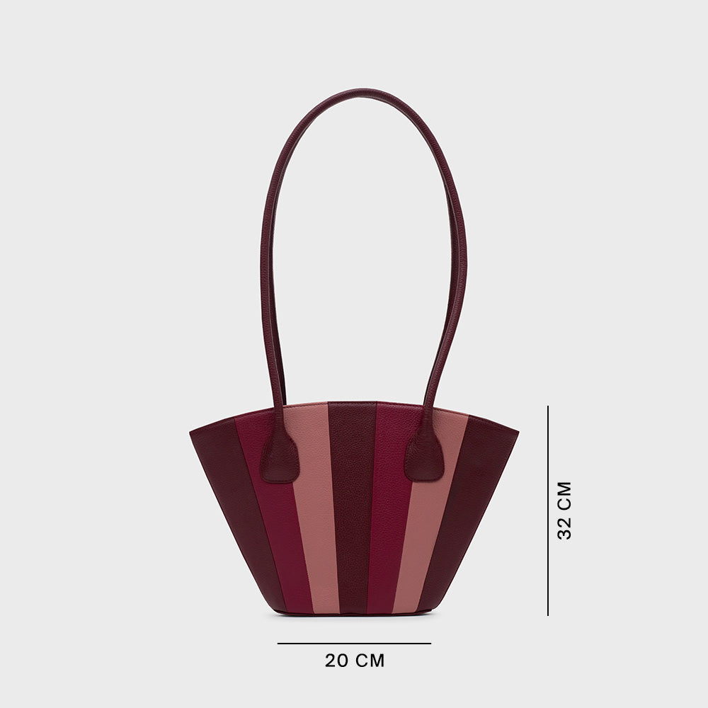 NABILA TRAPEZE BAG BORGOÑA