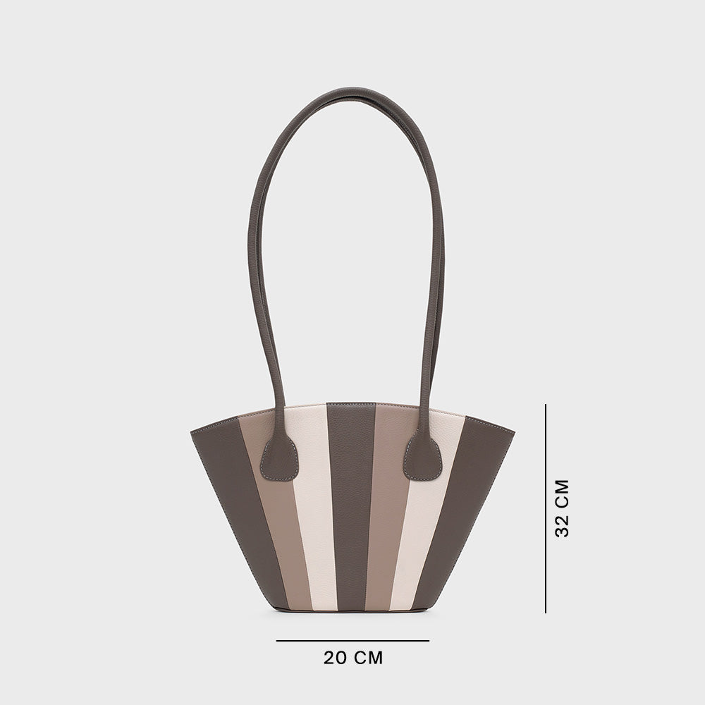 NABILA TRAPEZE BAG GRIS