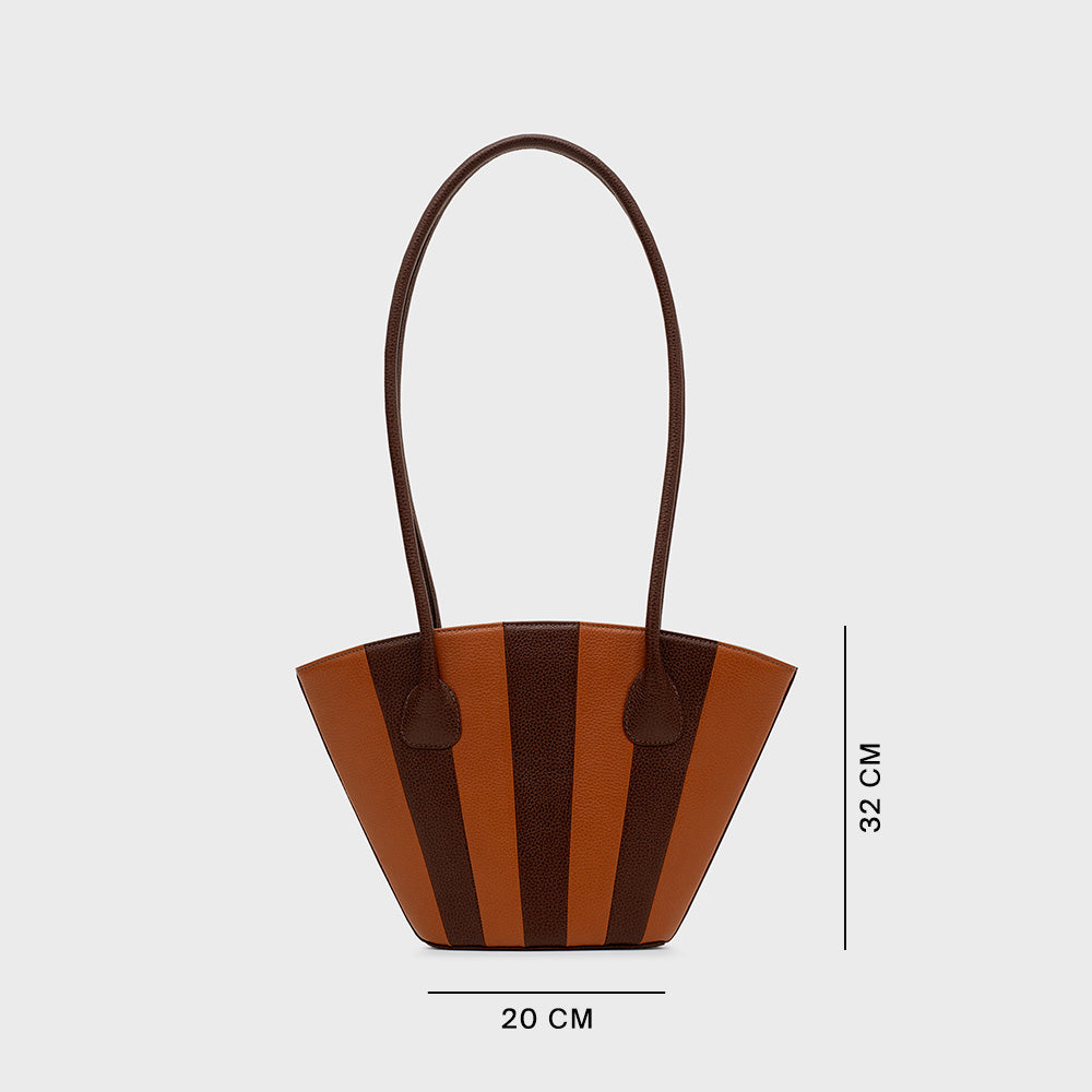 NABILA TRAPEZE BAG MARRÓN