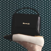 NADIRA FLAP HAND BAG NEGRO