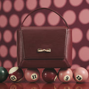 NADIRA FLAP HAND BAG BORGOÑA