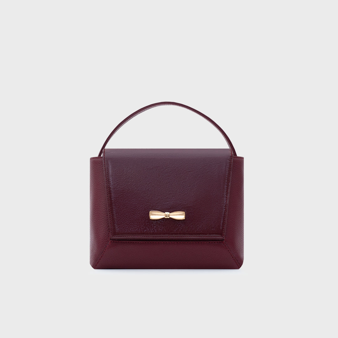 NADIRA FLAP HAND BAG BORGOÑA