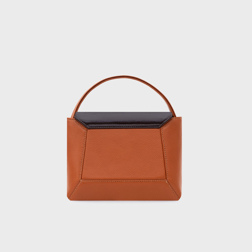 NADIRA FLAP HAND BAG COBRE