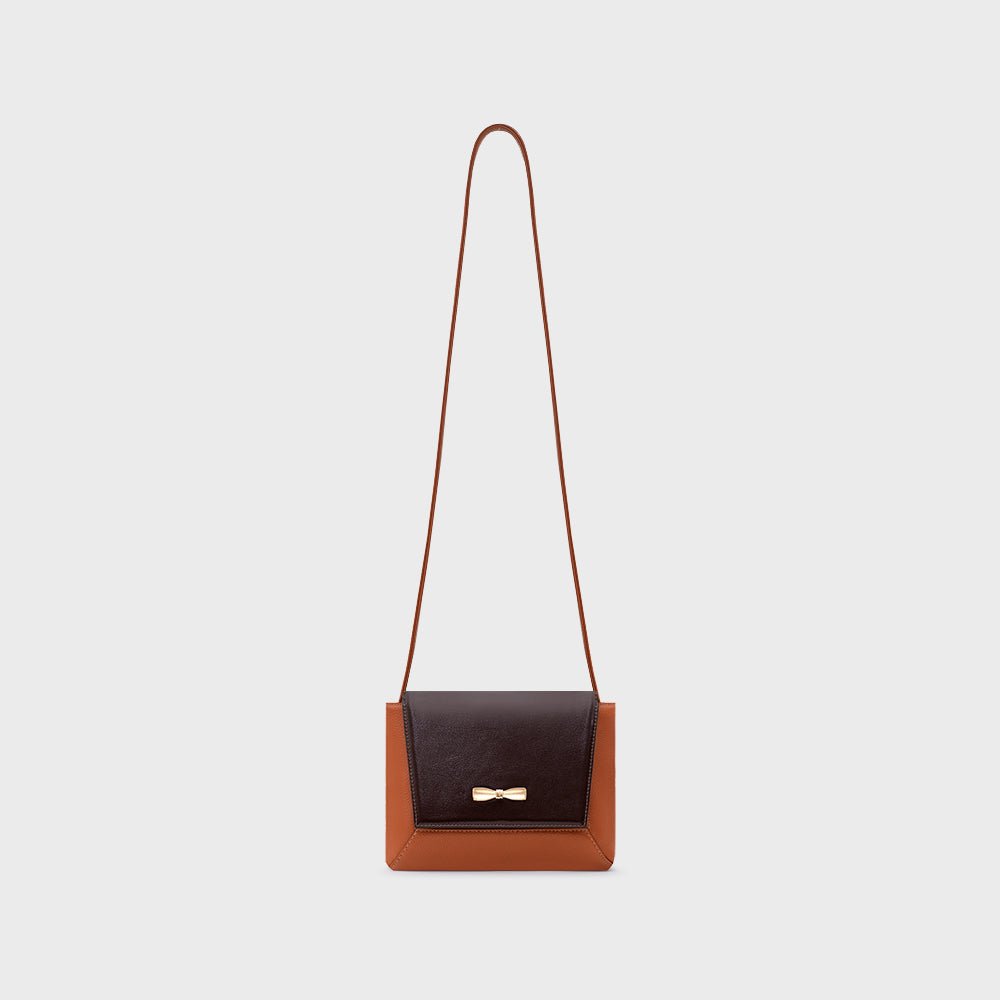 NADIRA FLAP HAND BAG COBRE