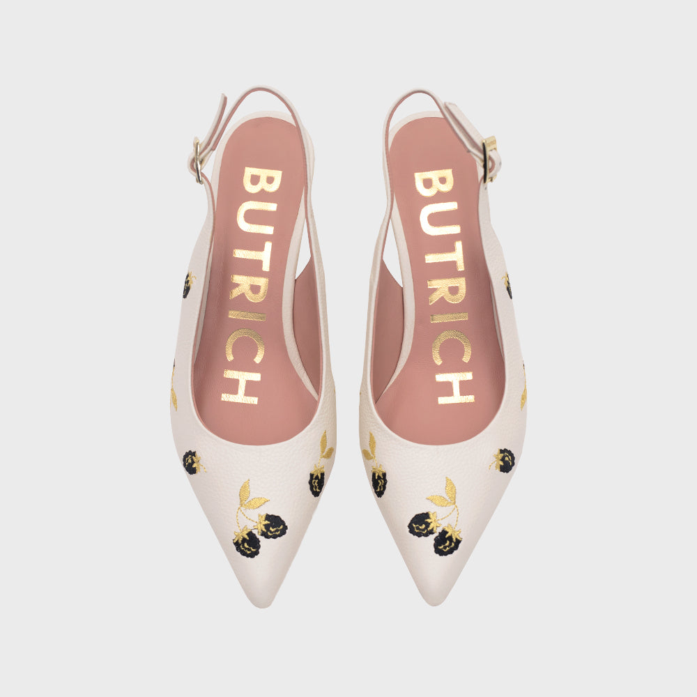 NINETTE BLACKBERRY MIDI SLINGBACK HUESO