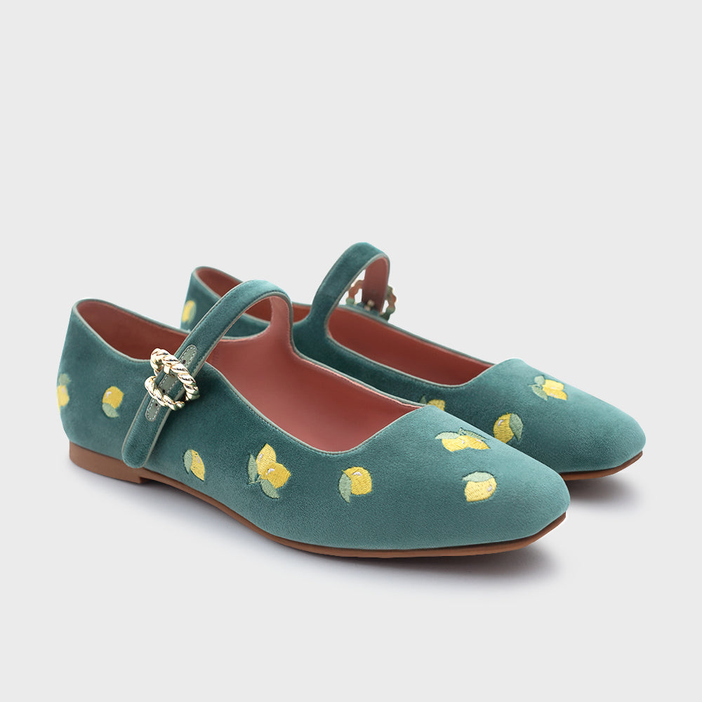 NINETTE LEMON FLAT VERDE