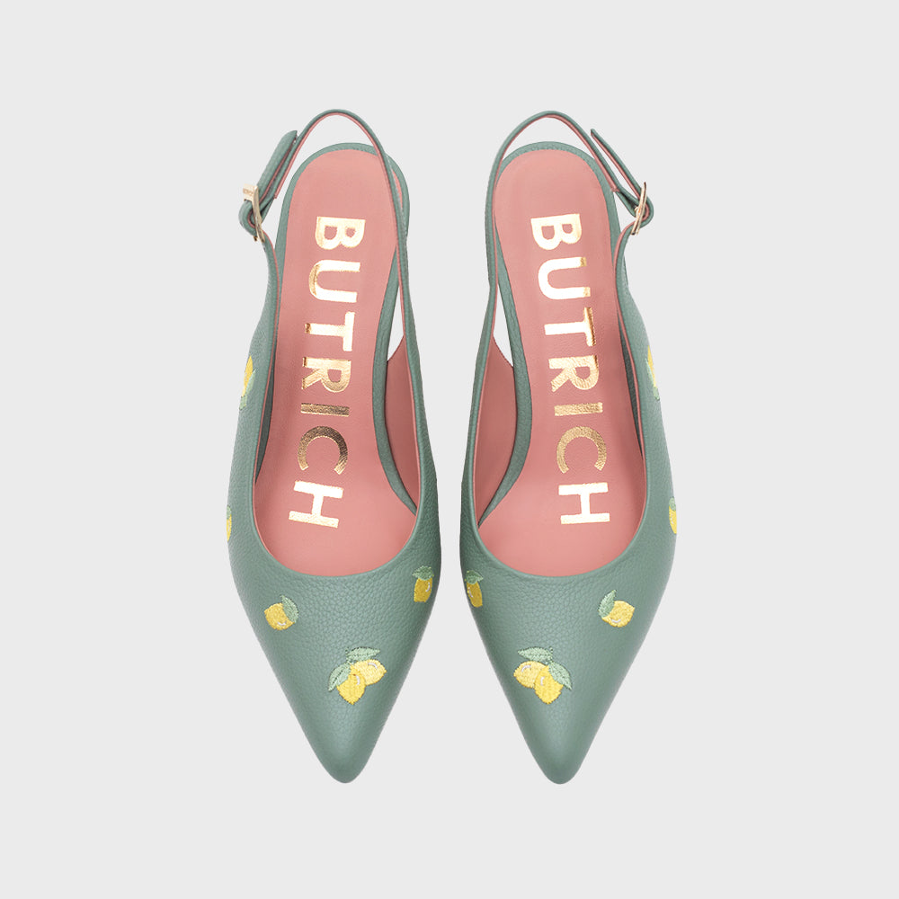 NINETTE LEMON MIDI SLINGBACK VERDE