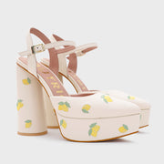 NINETTE LEMON PLATAFORMA HUESO