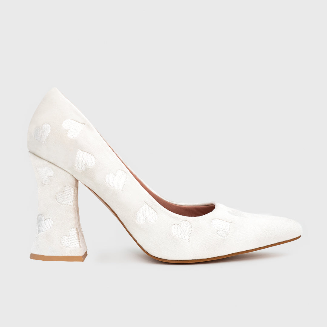 NISHA PUMP BRIDE HUESO