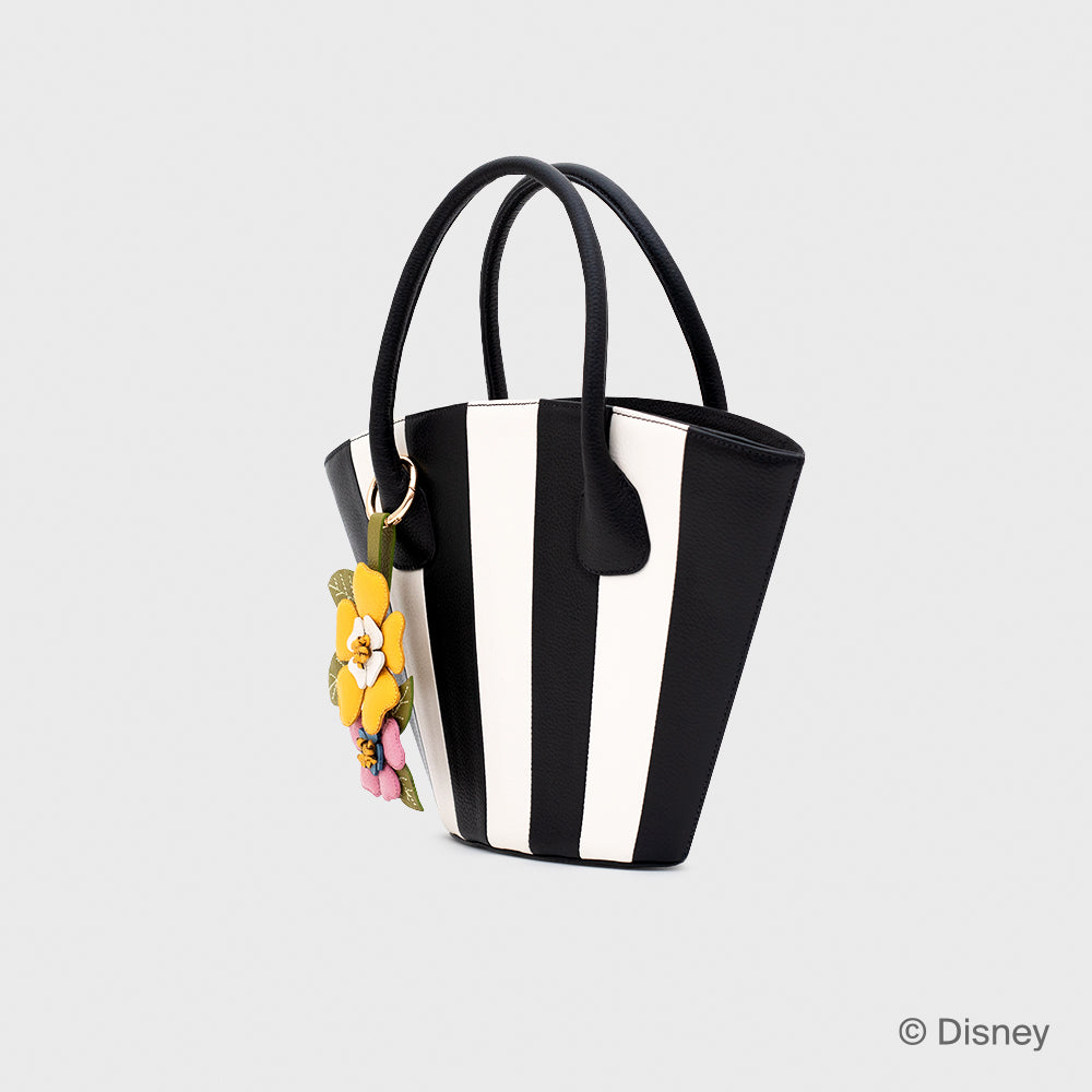 PETUNIA TRAPEZE BAG HUESO NEGRO