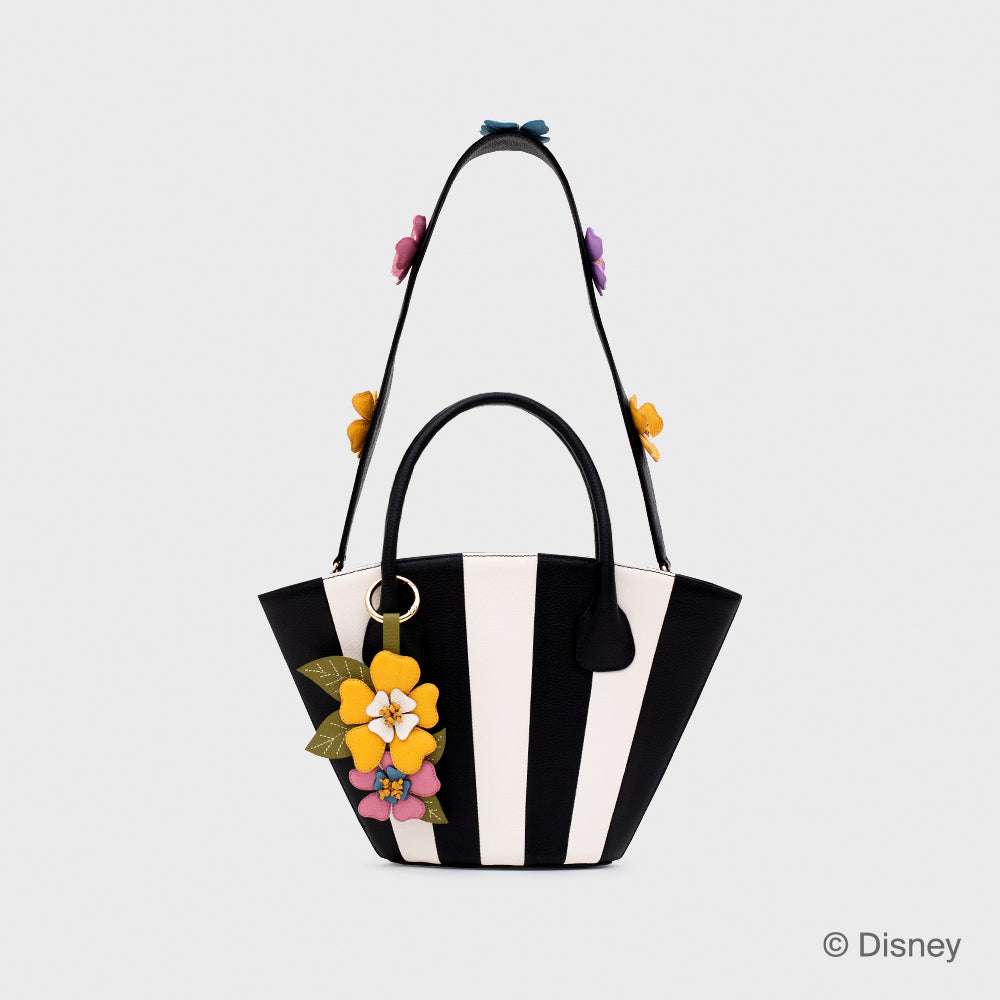 PETUNIA TRAPEZE BAG HUESO NEGRO