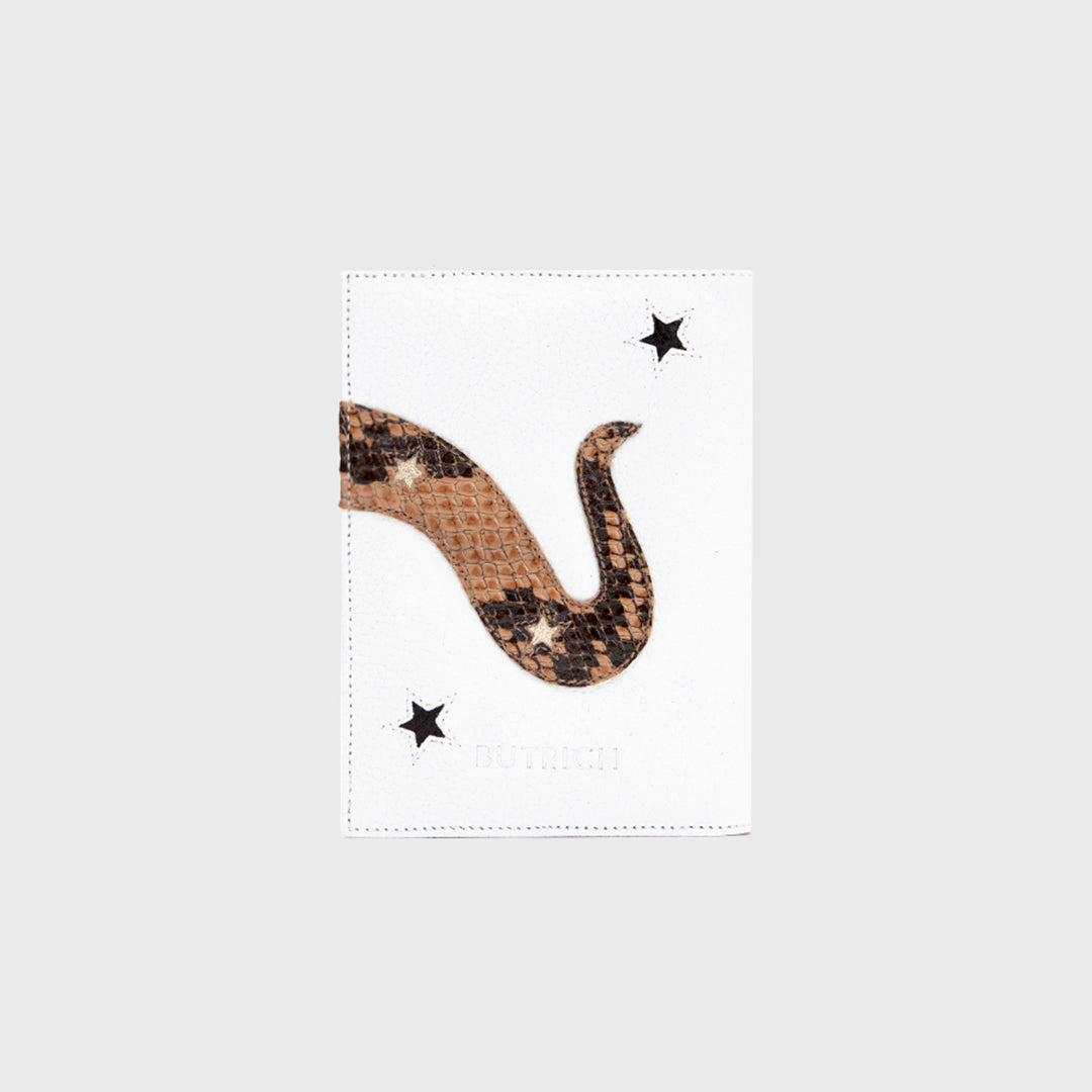 ANACONDA WHITE PASSPORT HOLDER