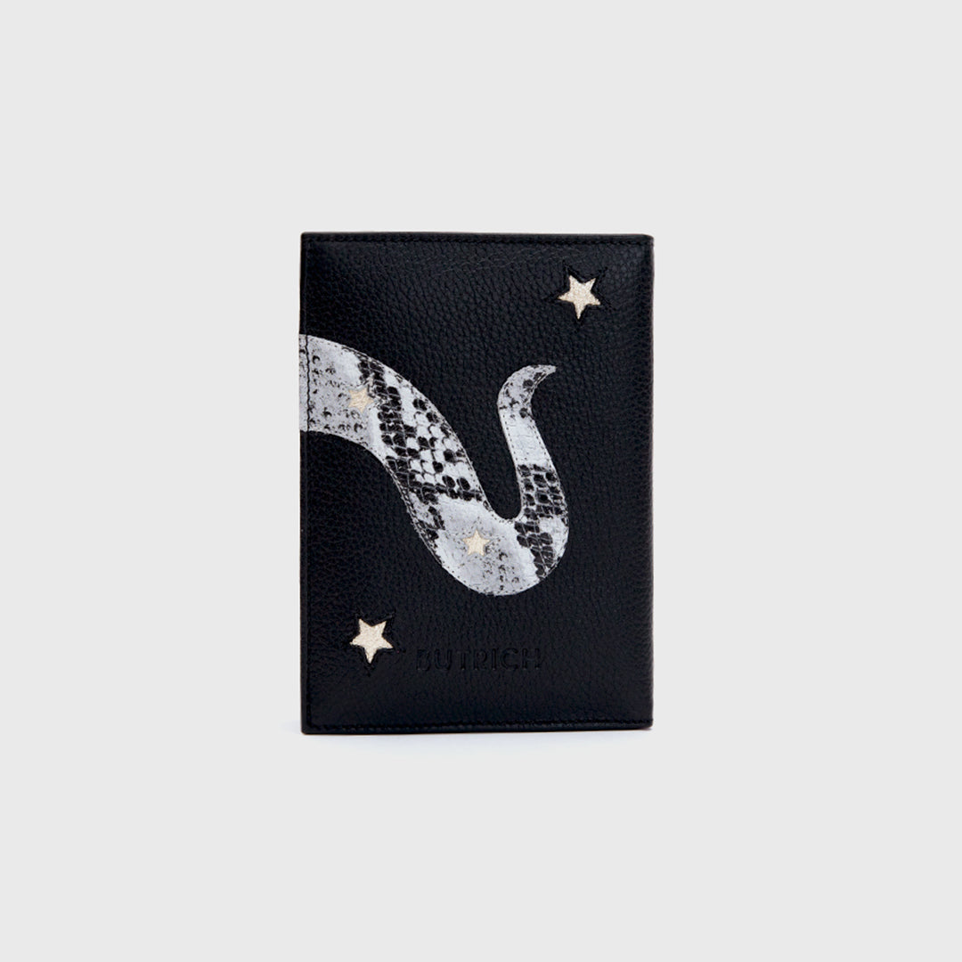 BLACK ANACONDA PASSPORT HOLDER