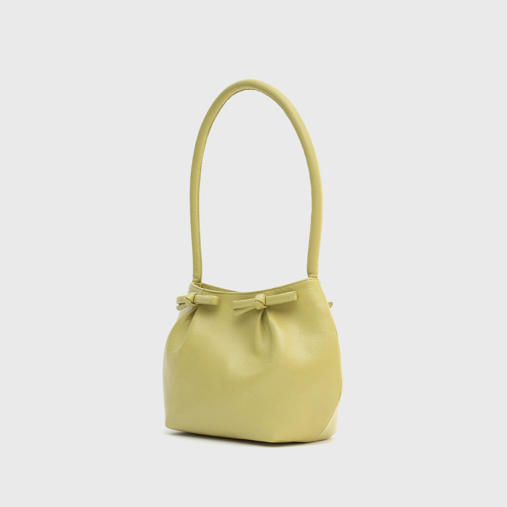 LOUISE LEMON GREEN POUCH BAG